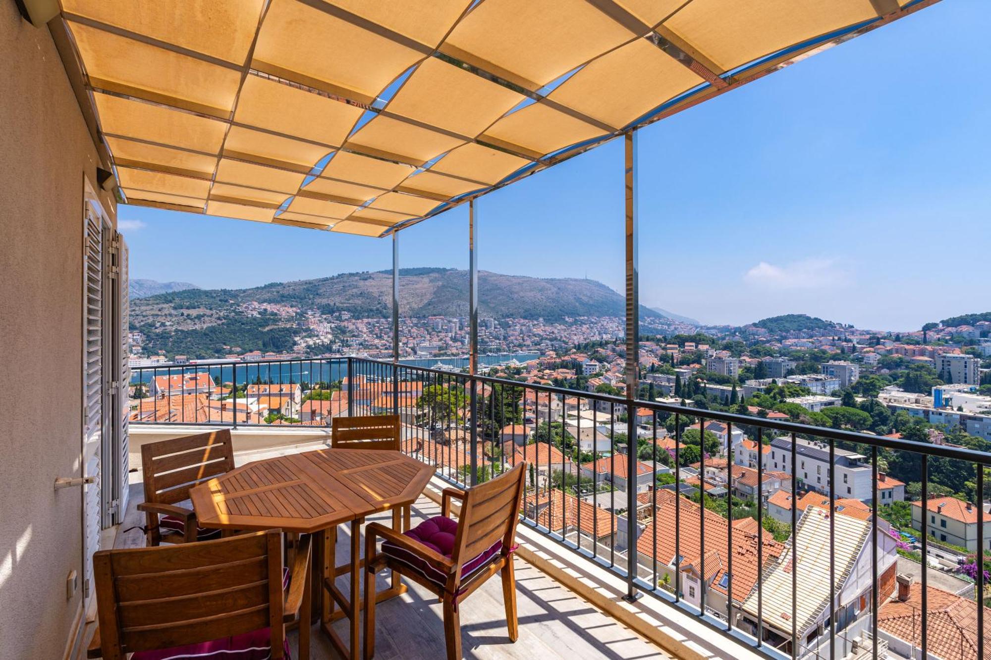 The Panoramic View Penthouse Apartment Sweet Petite Dubrovnik Exterior foto